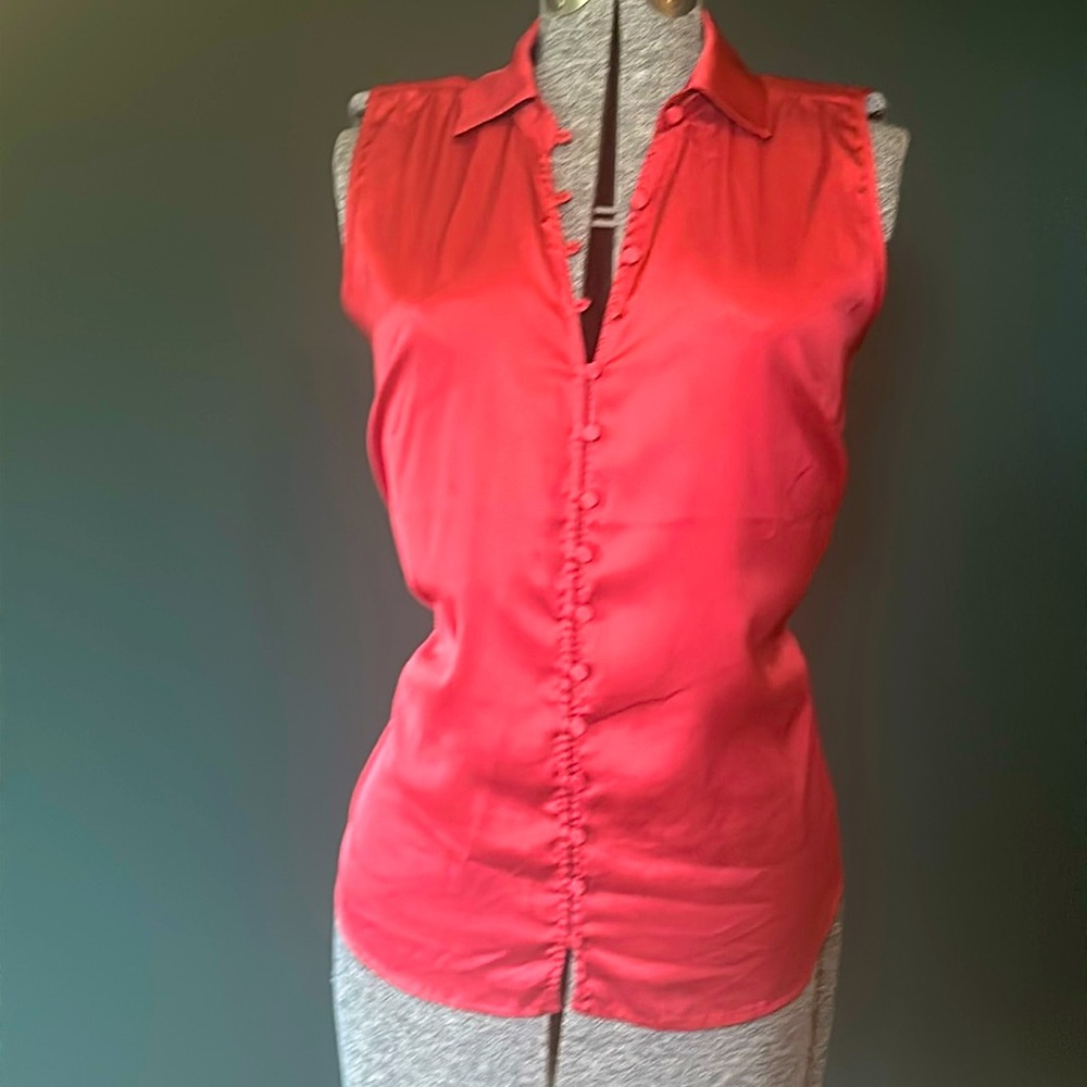 Violets and Roses Sleeveless Blouse